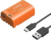 SmallRig DMW-BLK22 Battery 2520mAh USB-C Replacement Battery for Panasonic LUMIX S5/GH5, 2.5H Full Charged Battery for Panasonic LUMIX GH5 II, S5 II/IIX, GH7, GH6, S9, S9 II, Orange - 4979