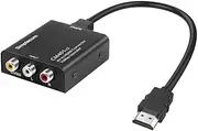 Simplecom CM401v2 Composite AV CVBS to HDMI Video Converter 1080p Upscaler Alloy Case