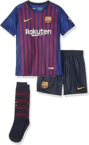 2018-2019 Barcelona Home Nike Little Boys Mini Kit
