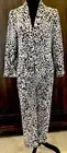 Cache Pant Suit Women's 4 Animal Leopard Print Gray Pink Hue With Black Print