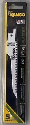 Kango 70-01-0090 Reciprocating Saw Blades 5in 6 TPI Plaster Blades - 5 pk USA
