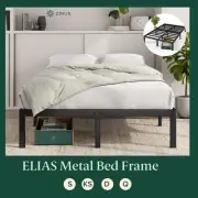 Zinus ELIAS Queen Double Single King Single Metal Platform Bed Frame Steel Slat