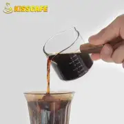Espresso Cup Coffee Measuring Glass Extraction Jug Heat-Resistant Scale 75Ml New