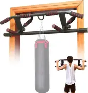 NEWAN Pull Up Bar For Doorway Adjustable Width Indoor Exercise Bar Multi-Grip Up