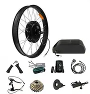 TDR 1500W Electric Fat Snow Bike Conversion Kit 26x4.0 Rear Hub, 48V 15AH Battery, Pedal Assist, 60km/h Speed, Twist Throttle, 7-Speed Freewheel, Disc Brake, 170mm Fork Width