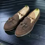 ALDEN 666 BROWN SUEDE TASSEL LOAFER 8.5D 664 563 684 6845