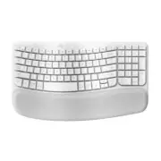Logitech Wave Keys Wireless Ergonomic Keyboard - Off White