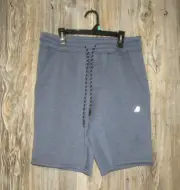 Eddie Bauer NWT Tech Fleece Shorts Navy Heather Sz Small Lounge Athleisure Activ