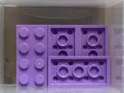 LEGO Parts - Medium Lavender Plate 2 x 4 - No 3020 - QTY 5
