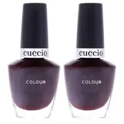 Cuccio Colour Nail Polish - Positively Positano by Cuccio for Women - 0.43 oz Nail Polish - Pack of 2