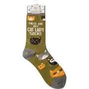 Primitives by Kathy - These Are My Cat Lady Socks - 109672