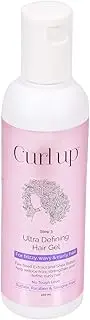 Curl Up Ultra Defining Hair Gel - Strong Hold Flaxseed Hair Gel - For Dry Frizzy, Wavy & Curly Hair - Sulphate Paraben & Silicone Free - 200ml