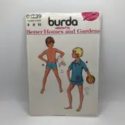 Burda 01239 Child/Boys 6-10 Swim Trunks Swim Suit Sewing Pattern UNCUT