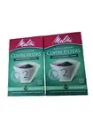 2 Box Melitta Compostable #2 Cone Paper Coffee Filter Natural Brown, 200 Count