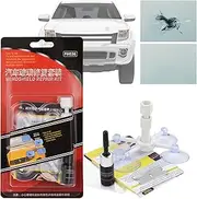 Windshield Repair Kit - Automotive Windshield Crack Chips Repair Kit | Resin Quick Fix Adhesive Solution with Syringe Plunger Scratch Fixer for Daily Vehicle Window