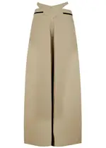 Christopher Esber Mason Bind Crinkled Cotton Trousers - Beige - 10 (UK10 / S) 10 (UK10 / S)