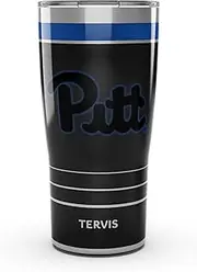 Tervis Traveler Pittsburgh Panthers - Night Game Triple Walled Insulated Tumbler Travel Cup Keeps Drinks Cold & Hot, 20oz, Stainless Steel