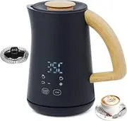 [ADVWIN] Electric Milk Frother, 4-in-1 Hot & Cold Frothing Coffee Steamer Frother, Digital Display Foam Maker with 500ml Milk Heating, 290ml Foam, Perfect for Latte, Cappuccino, and Coffee Drinks | 500W