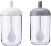 2 pieces of seasoning storage container food jars for kitchen storage