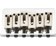Wilkinson 52.5mm(2-1/16 inch) String Spacing Hardtail Fixed Bridge Solid Saddle for Squier/Mexico Fender Strat Electric Guitar, Chrome