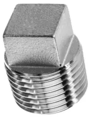 (10 Pack Solid Aluminum) 1/4" NPT Square Head Pipe Thread Plug