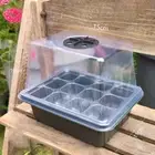 12 Holes Seed Starter Tray With Humidity Dome Succulent Propagation Tray S1