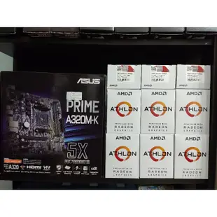 [含稅附發票] [WIN7平台最後希望] AMD Athlon 3000G+技嘉 B450M-K 主機版/可灌WIN7