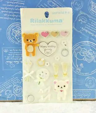 【震撼精品百貨】Rilakkuma San-X 拉拉熊懶懶熊 情境貼紙 結婚 震撼日式精品百貨