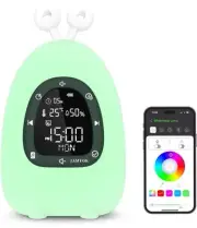 Sunrise Alarm Clock Wake Up Light,Bluetooth Speaker, App Control,White Noise ...