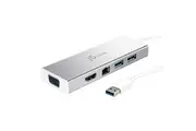 J5create JUD380 USB 3.0 Mini Dock for Dual display Adapter includes HDMI &amp VGA output, USB 3.1 Type-A port x 2, Gigabit Ethernet port