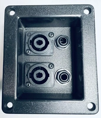 Speaker Box Connector out-in jack 1/4 spicone female 4 pole