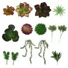 16Pcs Artificial Succulent Plants Realistic Greenery Faux Flower Garden Decor