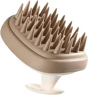 SHERCHPRY Scalp Massager Brush with Soft Silicone Bristles Dandruff Remover and Exfoliator Versatile Shower Hair Brush for All Hair Compact Design for Home and Travel Use