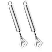 2 Pack Stainless Steel Coconut Meat Scraper Fish Skin Scaler Coconut Grater