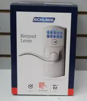 SCHLAGE Satin Nickel FE595VCAM619ACC Camelot Keypad Entry with Flex-Lock and Acc