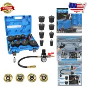 Turbo Boost Leak Tester Kit - 10PC with Adapters & Pressure Gauge for Cars