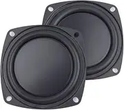 CCeCCe 2 Pack 4 Inch Woofer Vibrating Membrane Iron Rubber Vibration Diaphragm Plate Replacement Passive Radiator Film for Bass Speaker Subwoofer Loudspeaker Audio DIY Repair