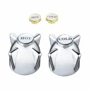 Shaw & Mason Chrome Zinc Die Cast Handles - Pair