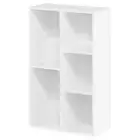 Storage Organizer Bookshelf Home Office Bookcase Shelving 5-Cube Display Shelf