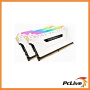 Corsair VENGEANCE RGB PRO 16GB DDR4 3200Mhz Gaming Memory 2x8GB RAM Desktop Whit