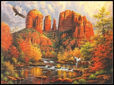 Chart Needlework DIY - Counted Cross Stitch Patterns - Sedona Majesty