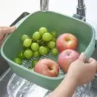 Strainer Colander Bowl Set Double Layer Fruit Vegetable Washing Draining Bask