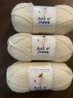 Full O Sheep Peruvian Wool Yarn 3.5oz 155 Yards #2205/Little Lamb (Ivory) Peru