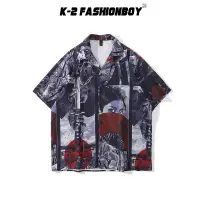 在飛比找蝦皮商城優惠-【K-2】浮世繪 猛虎藝妓 日式 古著 武士 短袖襯衫 日本