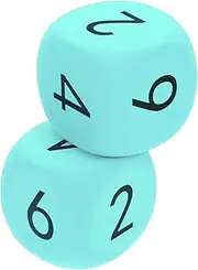 JUMPLAWN 2pcs Jumbo Foam Dice Safe Soft Eva Cubes for Games Classroom Activities and Party Decorations Lightweight Easy to Read Design for Fun Events and Learning
