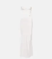 [Christopher Esber] Christopher Esber Cutout silk faille maxi dress AU 10 white