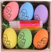 2025 Easter Hand-Painted Random Egg Graffiti Cartoon Bunny Eggs Chick Easter Decorations Kids F5C9 for Party Dec Gift Favor