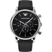 在飛比找誠品線上優惠-ARMANI Classic 城市時尚計時腕錶-黑/46mm