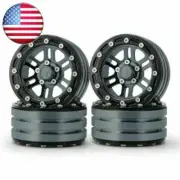 4x Metal 1.9" Beadlock Wheel Rims For 1:10 RC Axial SCX10 CC01 D90 90046 Car US