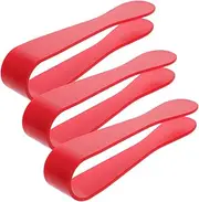 HOMSFOU 3pcs Simulated Barbecue Clip Mini Claw Clamp Pretend Play Mini Claw Clips Small Clip Abs Red